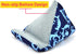 Phone Holder for Desk Phone Pillow Stand for iPhone 15 16 pro, Handmade Fabric Phone Stands Bean Bag Phone Holder for iPhone 13 (Blue)...