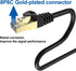 SHD Cat8 Ethernet Cable Cat8 Network LAN Cable High Speed 40Gbps 2000Mhz SFTP Patch Cord for Modem,Router,PC,Mac,Laptop-6 Feet...