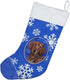 Caroline's Treasures SC9368-CS Dachshund Winter Snowflakes Holiday Christmas Stocking Fireplace Hanging Stockings Christmas Season Party Decor Fam...