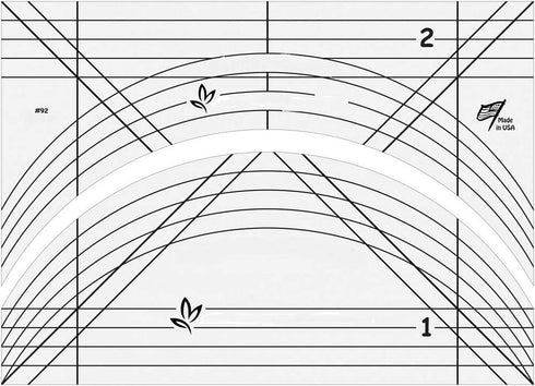 Sew Kind of Wonderful Wonder Curvit Long-arm Set Ruler...