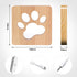 Dog Paw Wood Night Light, Puppy Art Decor Lettered Slat Box Sign, Cartoon Hollow Design for Dog Lover Bedroom, Children Kids...