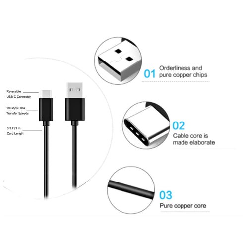 5FT USB-C Charger Charging Cable cord Compatible for Logitech MX Keys Keyboard, Logitech Anywhere 3 MX Vertical, MX Master 3 Mouse, Logitech G733,...