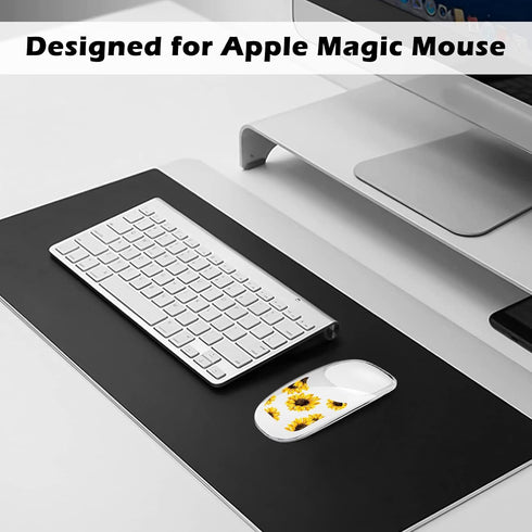 Cute Case Compatible for Apple Magic Mouse 1/2 with Flower Flora Design Thin Soft Silicone Clear TPU Non-Slip Apple Magic Mouse 1st and 2nd Genera...
