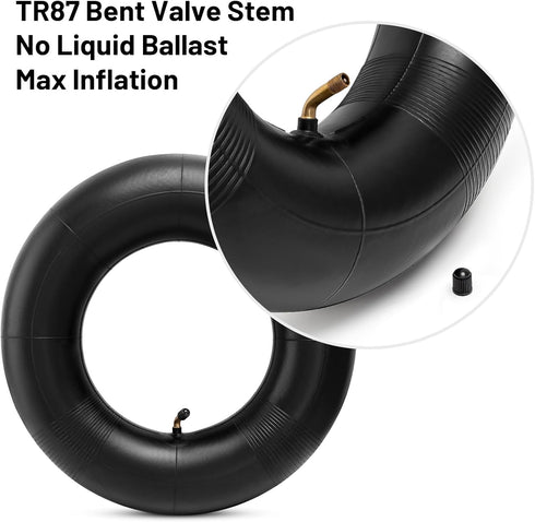 Heavy Duty 4.80-8/4.00-8 Inch Replacement Tire Inner Tube, 4.80/4.00-8 Innertube with TR87 Angled Valve for Wheelbarrows, Mowers, wagons and More ...