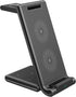 MMOBIEL Wireless Charger Compatible with iPhone, Apple Watch and AirPods - Foldable 3-in-1 Wireless Charging Station Compatible with Qi Magsafe Ch...