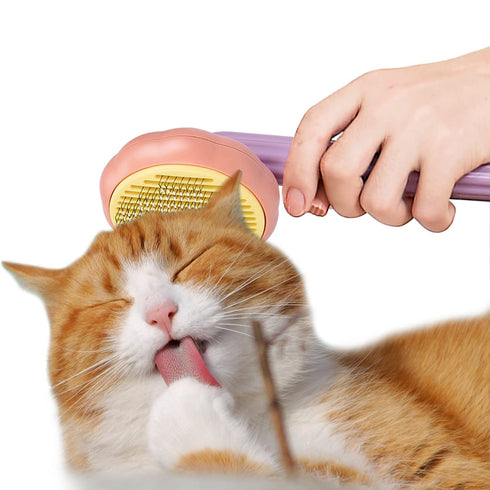 Self-Cleaning Pet Brush Grooming Comb for Cats Dogs Hair Shedding Tools for Tangled Hair Removing Cleaning Massage...