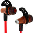 Symphonized NRG Bluetooth Wireless Wood in-Ear Noise-isolating Headphones, Earbuds, Earphones with Mic & Volume Control (Red)...