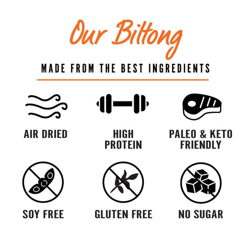 Original Kalahari Biltong, Air-Dried Thinly Sliced Beef, 2oz (Pack of 3), Sugar Free, Gluten Free, Keto & Paleo, High Protein Snack...