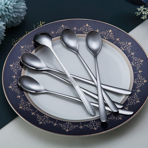 Long Handle Spoon, Coffee Stirrers, Premium Stainless Steel Coffee Spoons, Ice Tea Spoons, Ice Cream Spoon, Cocktail Stirring Spoons, Tea Spoons, ...