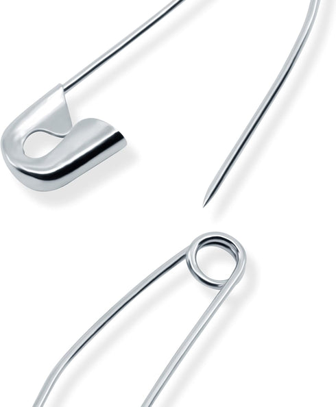 Dritz 3031 Curved Basting Safety Pins, Size 2, Nickel-Plated Brass (75-Count)...