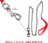Chain Dog Leashes for Large Dogs Heavy Duty Non-chewable Dog Leash 8.2 FT Metal Dog Leash Dog Chain with Padded Handle Leash for Dog for Large & M...