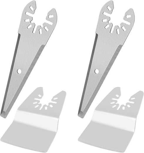 The Lord of the Tools 4Pcs Oscillating Multi Tool Scraper Blades & Curved Spatula Compatible with Bosch Compatible with Chicago Stainless Steel Th...