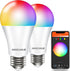 Smart Light Bulbs, Color Changing A19 LED Light Bulb, Work with Alexa and Google Assistant, Wi-Fi & Bluetooth Light Bulbs, 16 Million Colors RGBCW...
