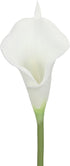 Duovlo 20pcs Calla Lily Bridal Wedding Bouquet Lataex Real Touch Artificial Flower Home Party Decor (Pure White)...