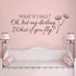 BATTOO What If I Fall Oh My Darling What If You Fly Wall Decal Quote- Inspirational Quote- Bedroom Decor- Nursery Wall Decal for Girls Room Decor(...