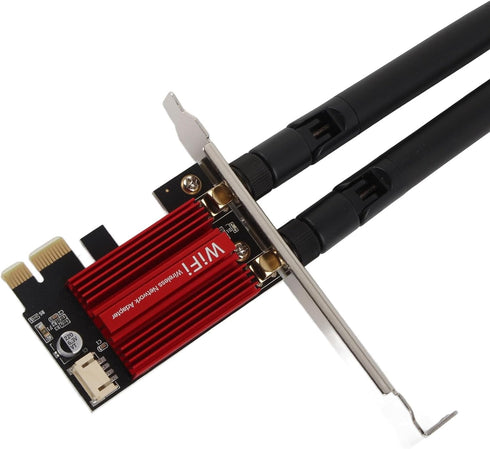 GOWENIC 7260AC Pro PCIe Card for Desktop PC, 1200Mbps Dual Band 5G/2.4G Bluetooth 4.0 PCIE Card Network Adapter for Windows7/8/10/11...