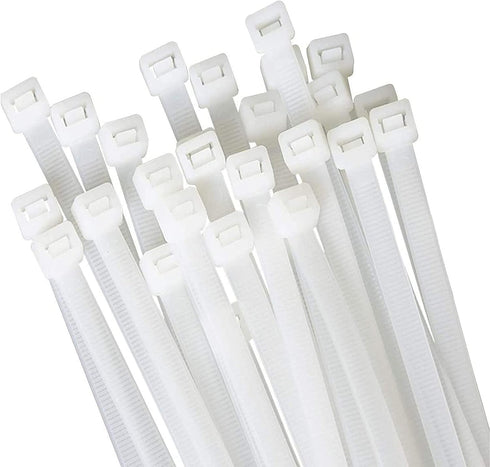 White zip ties 18 inch Large Cable ties wraps100 pcs/Pack outdoor use Long plastic ties with 60 Pounds tensile...