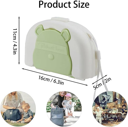 Baby Bottle Brush and Bottle Drying Rack Set,Baby Bottle Brush Travel Kit,Baby Bottle Brush Portable Bottle Holder for Baby(8 in 1,Green)....