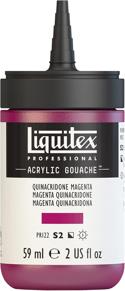 Liquitex Professional Acrylic Gouache, 2-oz (59ml) Bottle, Quinacridone Magenta...