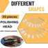 100PCS Polishing Buffing Wheel for Dremel Polishing Kit, Polishing Wheel for Dremel Tool Accessories, with 1/8" Shank for Dremel Buffing Wheels...