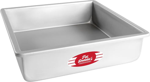 Fat Daddio's PSQ-12123 Anodized Aluminum Square Cake Pan, 12 x 3 Inch...