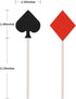 36 Pcs Glitter Casino Night Poker Theme Cupcake Toppers Las Vegas Party Cake Picks Food Decoration...