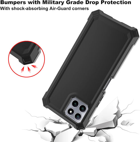 Ailiber Phone Case for Boost Mobile Celero 5G Plus, Celero 5G Plus Case with Screen Protector Tempered Glass, 2 Layer Structure Protection, Shockp...