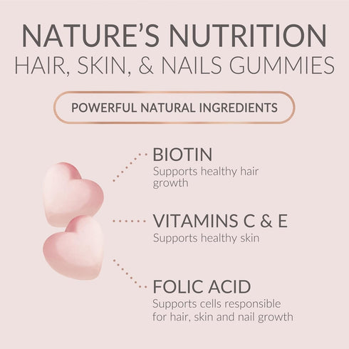 Sugar Free Hair Vitamins Gummies with Biotin 5000 mcg, Vitamin A, B12, C, D, E, Folic Acid, Supports Hair Growth Gummy, Vegetarian Friendly, Suppo...