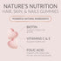 Sugar Free Hair Vitamins Gummies with Biotin 5000 mcg, Vitamin A, B12, C, D, E, Folic Acid, Supports Hair Growth Gummy, Vegetarian Friendly, Suppo...