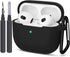 ATUAT Compatible with AirPods 3 Case, Protective Silicone Cover for AirPods 3rd Generation Case 2021, Wireless Charging - Black...