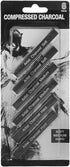 Artist Compressed Charcoal Sticks for Sketching, Drawing, Shading, Soft, Medium, Hard, Art Supplies Sketch Kits Tools, 6-Piece Boxed...