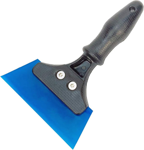 Heavy Duty Car Windshield Squeegee Rubber Shower Squeegee Water Blade Ice Scraper Rubber Squeegee Glass Wiper with Non-Slip Handle for Bathroom Cl...