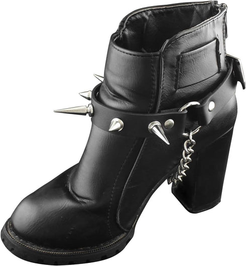 Women Boot Bracelet Metal Spike Chains Bling Western Fashion Jewelry Anklet Shoe Charm...