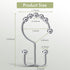 Amazer Shower Curtain Hooks Rings, Rust-Resistant Stainless Steel Double Shower Curtain Hooks, Shower Hooks for Shower Curtain and Liner Bathroom,...
