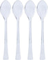 Lillian Tablesettings Mini Spoon | Polished Silver | Pack of 48 Plastic Serve-ware, 4.15 x 1.15 x 5.85 inches (31739)...