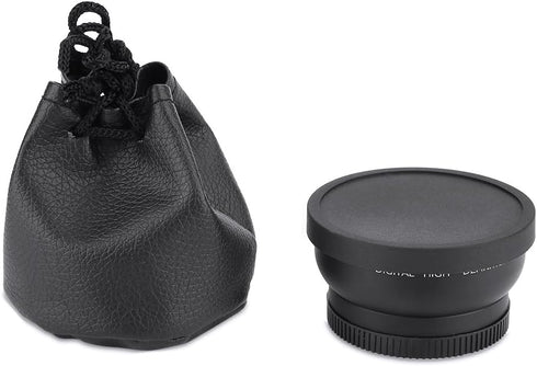 Wide Angle Macro Lens, Camera 52mm 0.45X Magnification Universal Conversion Lens Professional Optical Glass Camera Close Up Lens, for Canon for Ni...