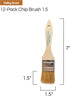 Vermeer Chip Paint Brushes - 12-Pack - 1.5" Chip Brushes for Paints, Stains, Varnishes, Glues, & Gesso - Home Improvement - Interior & Exterior Us...