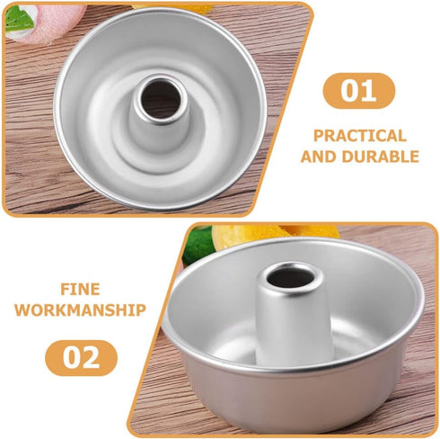 ABOOFAN Aluminum Chiffon Cake Baking Pan Aluminum Angel Food Cake Pan Round Cake Pan with Removable Bottoms Kitchen Bakeware...