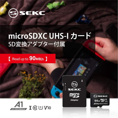 64GB microSDXC Memory Card with SD Adapter UHS-I U1 A1 V10 Full HD 4K Ultra HD (SV10A164)...