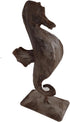 DeKulture Seahorse Statue | Recycled Iron Ocean Decor | Nautical Home Accent (4x2.5x8.5 Inches)...
