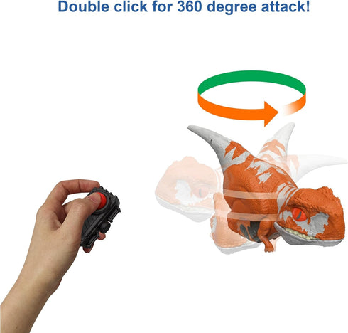 Mattel Jurassic World Toys Dominion Uncaged Click Tracker Atrociraptor Dinosaur Action Figure, Toy Gift with Interactive Motion and Sound, Clicker...