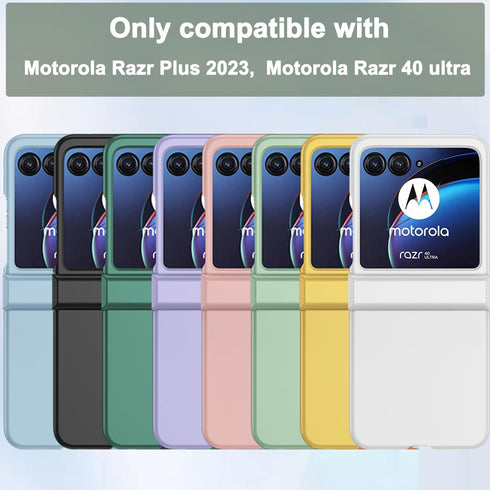 NINKI Compatible Motorola Razr Plus Case 2023 with Hinge Protection,Motorola Razr+ 2023 Case Thin,Cute Hard PC Protective Phone Case for Motorola ...