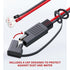 1 Ft - 16 AWG Cable Connector SAE to O-Ring Terminal Harness, 10A, Extension Cord Quick Disconnect for Battery Charger, Car, Motorcycle (10 Pcs wi...
