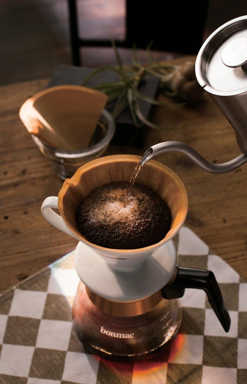 VCD-2W #897182 Coffee Dripper Conical V-Shaped Porcelain Dripper for 1-4 Cups...