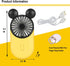 Cute Personal Mini Fan, Mini Handheld Fan, USB Rechargeable Portable Fan with Stylish LED Light,3 Speed Adjustable,Cute Mouse,for Kids Girls Woman...