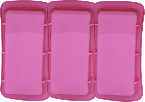 Keto Bread Loaf Silicone Mold (Oven Safe) - Single-Serve, Reusable (Ice Cube Tray) - BPA-Free, Dishwasher & Microwave Safe (3-Pack)...