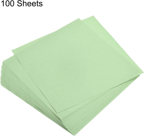 MECCANIXITY 100 Sheets Origami Paper Double Sided Light Green 6x6 Inch Square Sheet for Art Craft Project, Beginners, Gifts Decor...