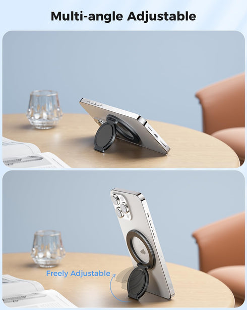 SUPERONE Magnetic Ring Holder for MagSafe Dual-Side Magnetic, Removable Gym Phone Grip with Kickstand for iPhone 15/14/13/12/ Series MagSafe Case ...