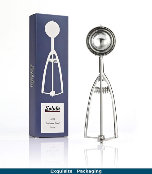 18/8 Stainless Steel Ice Cream Cupcake Muffin Scoop, 3.4 Tablespoon Cupcake Muffin Batter Dispenser...