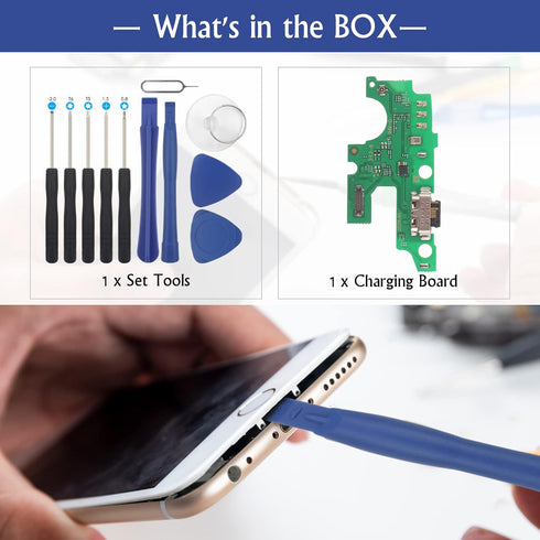 USB Charging Port for T-Mobile REVVL 4+ Plus 5062W 5062Z Dock Connector Charger Board Flex Cable Assembly Replacement for REVVL 4+ Plus 5062W 5062...